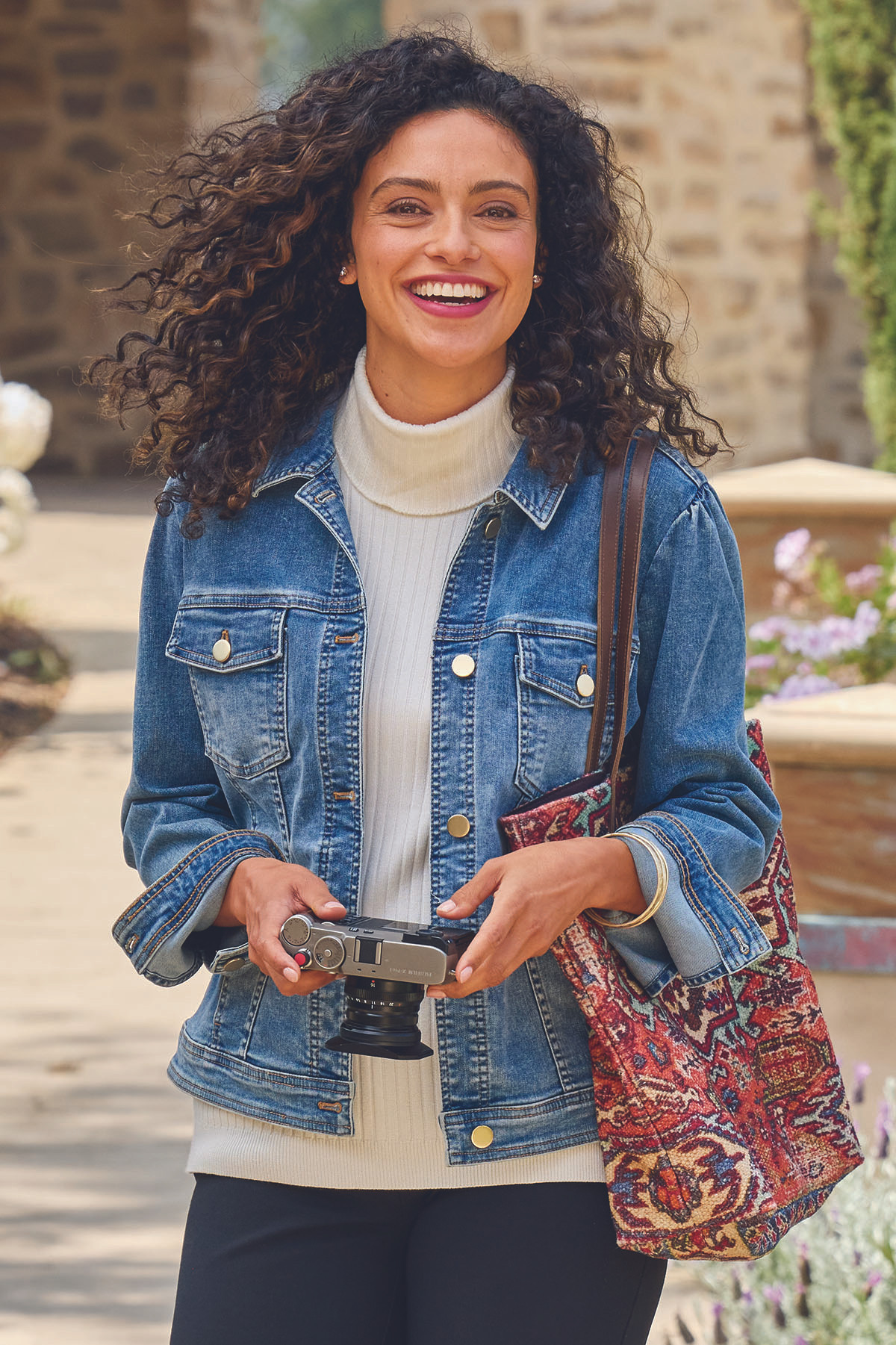 SoftEssential™ Ribbed Turtleneck Tank | Soft Surroundings