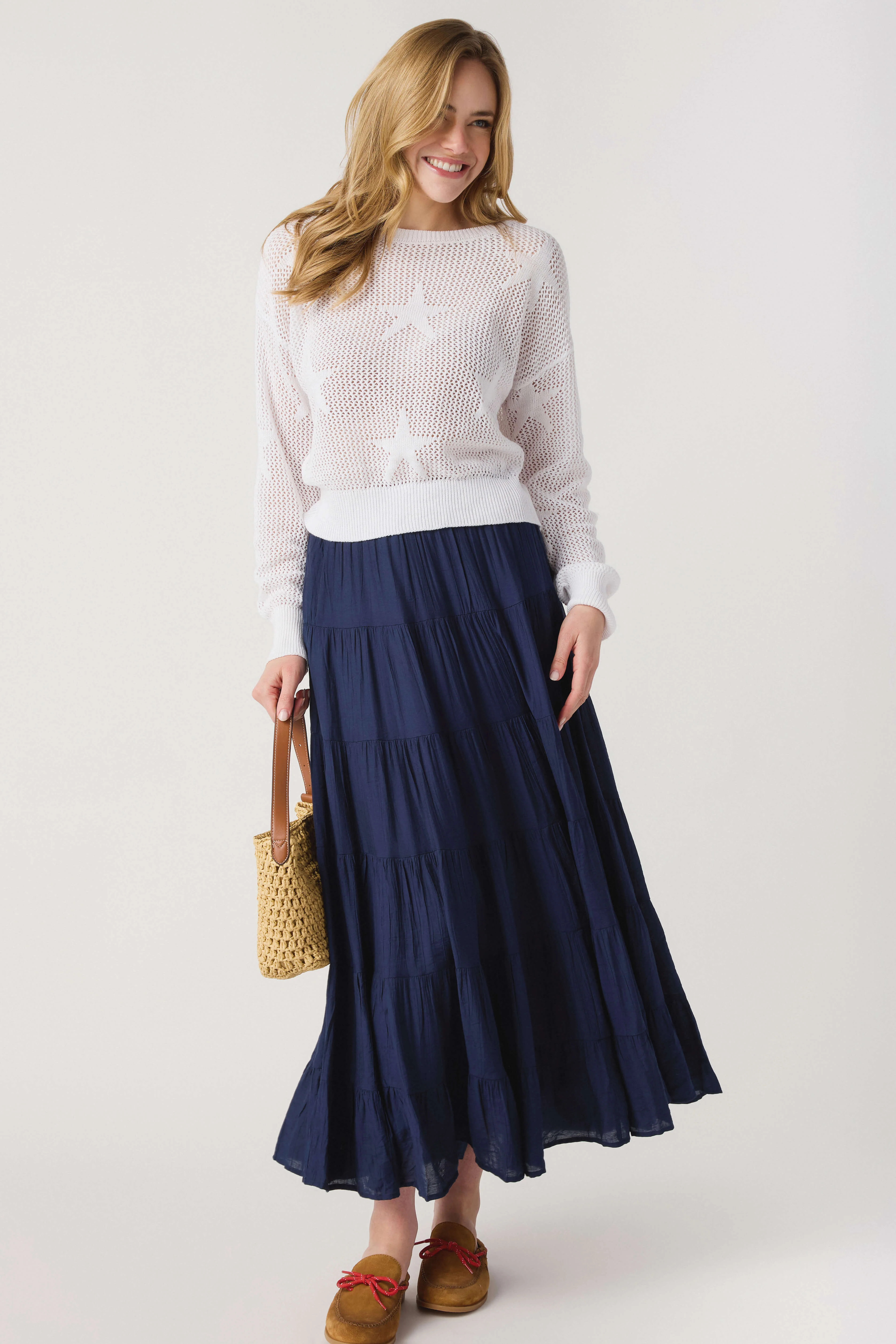 Forte Tiered Maxi Skirt | Social Threads