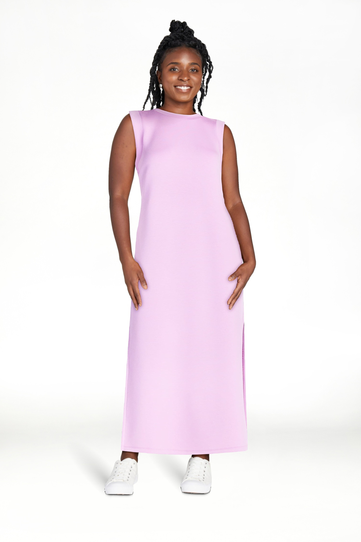 Scoop Women's and Women's Plus Scubaknit Sleeveless Maxi Dress, Sizes XS-4X | Walmart (US)