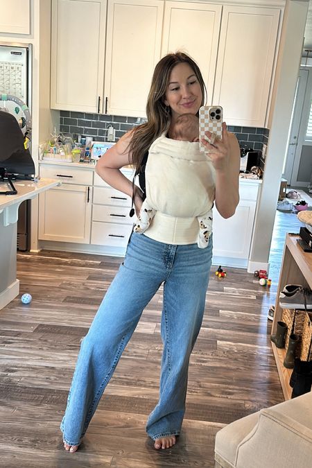 Wide legs jeans from target. TTS wearing a 4 + all my recent target finds 🤩

#LTKfamily #LTKfindsunder50