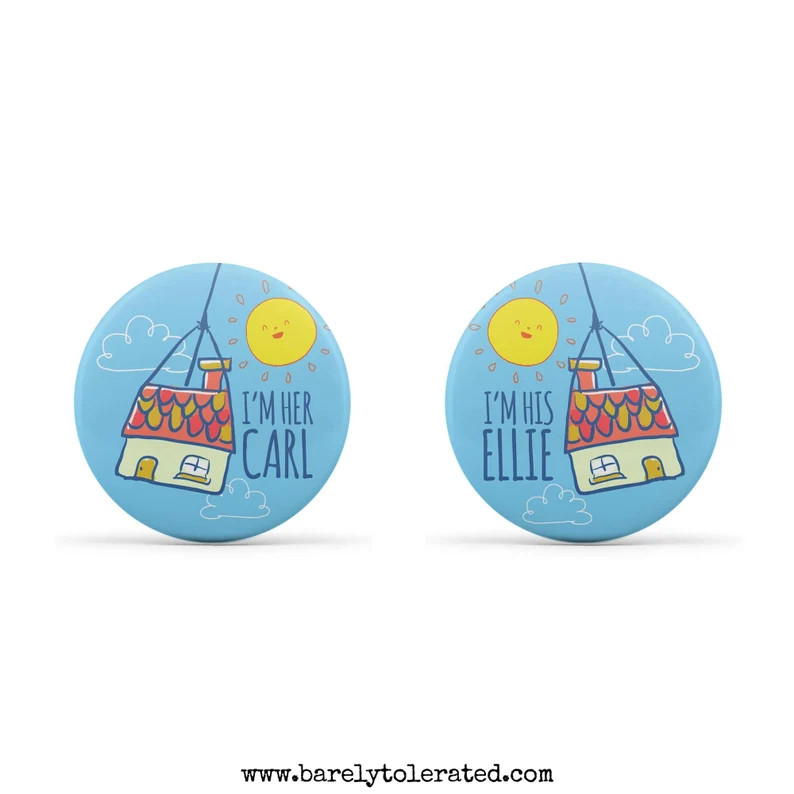 Dual Pack I'm His Ellie, I'm Her Carl Set of Two 38mm Badges / Buttons / Pins - Etsy | Etsy (US)