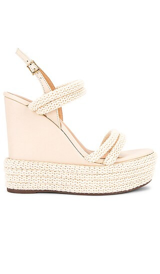 Leenah Wedge in Eggshell | Revolve Clothing (Global)