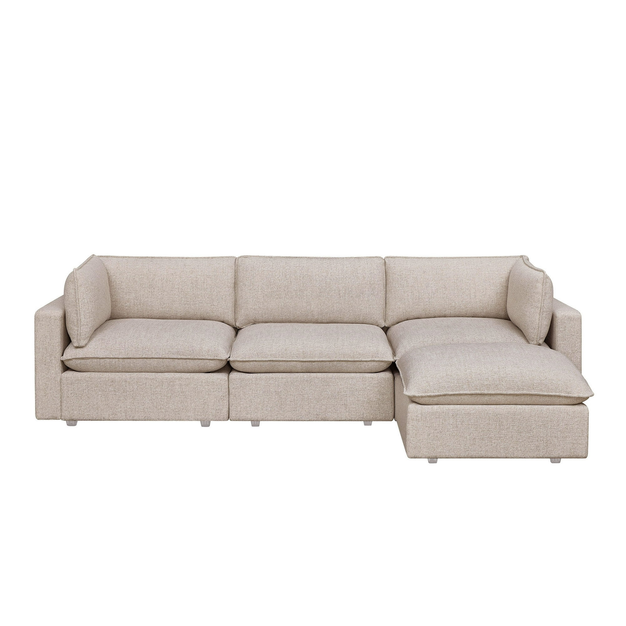 Better Homes & Gardens Weston Cloud Modular Sectional Sofa, Heathered Wheat | Walmart (US)