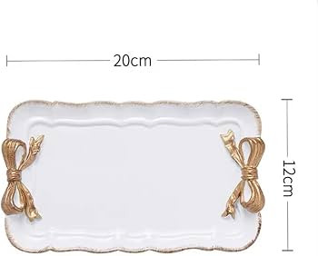 Gisela Adorable Bow-knot Trinket Dish Resin Jewelry Tray Perfect for Holding Small Jewelries, Nec... | Amazon (US)