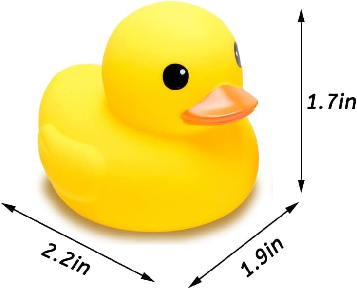 Yellow Rubber Ducks, 10pcs Preschool Bath Toys Bathtub Floating Duckies Gift for Baby Shower Infa... | Amazon (US)