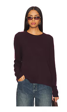 One Grey Day Sloane Cashmere Pullover in Syrah from Revolve.com | Revolve Clothing (Global)