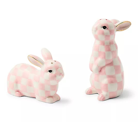 MacKenzie- Childs Bunny Salt & Pepper Set - QVC.com | QVC