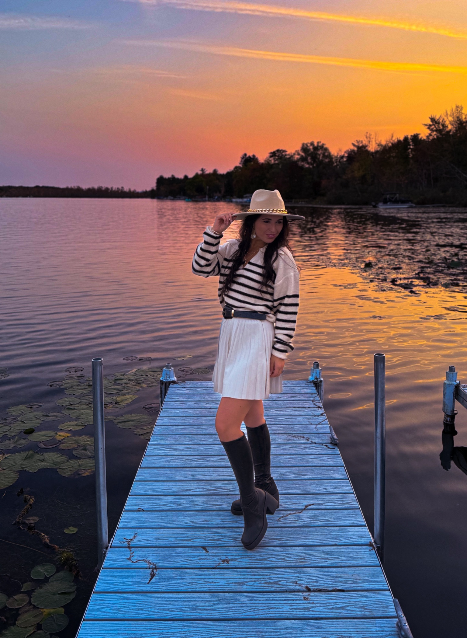 Giving all the fall vibes with this outfit!

Sweater and skirt from lulus TTS wearing a small 

#LTKSeasonal #LTKStyleTip #LTKFindsUnder50