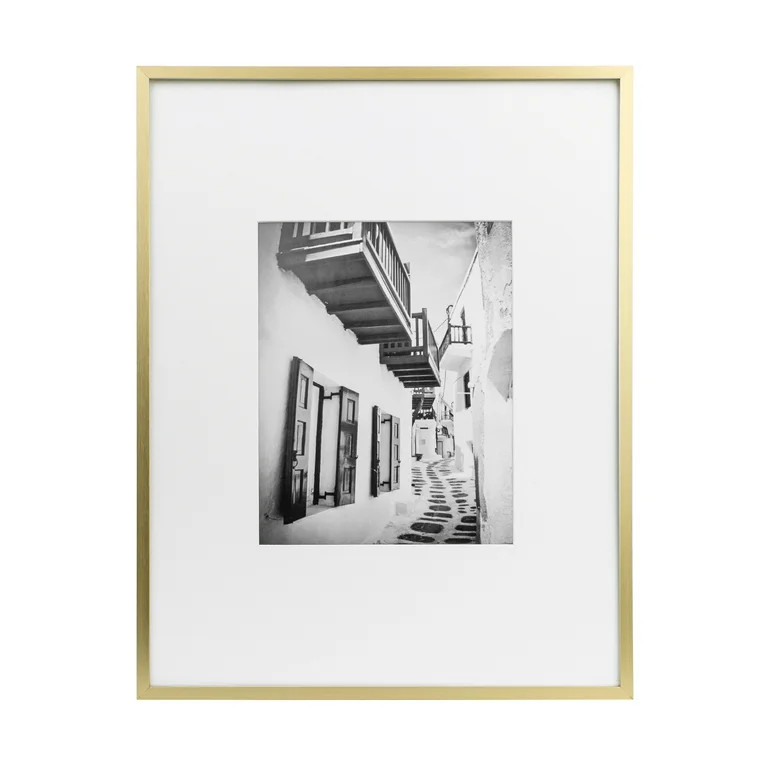 Better Homes & Gardens \u2013 8x10 Picture Frame \u2013 Gold Matted Gallery Wall Photo Frame | Walmart (US)