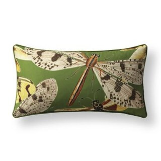 New York Botanical Garden Soaring Dragonfly Indoor/Outdoor Pillow | Frontgate | Frontgate