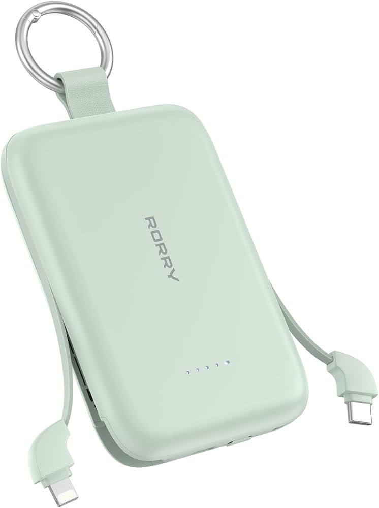 RORRY Portable Charger, 10000mAh PD 30W Fast Charging Portable Charger Power Bank with Built-in C... | Amazon (US)