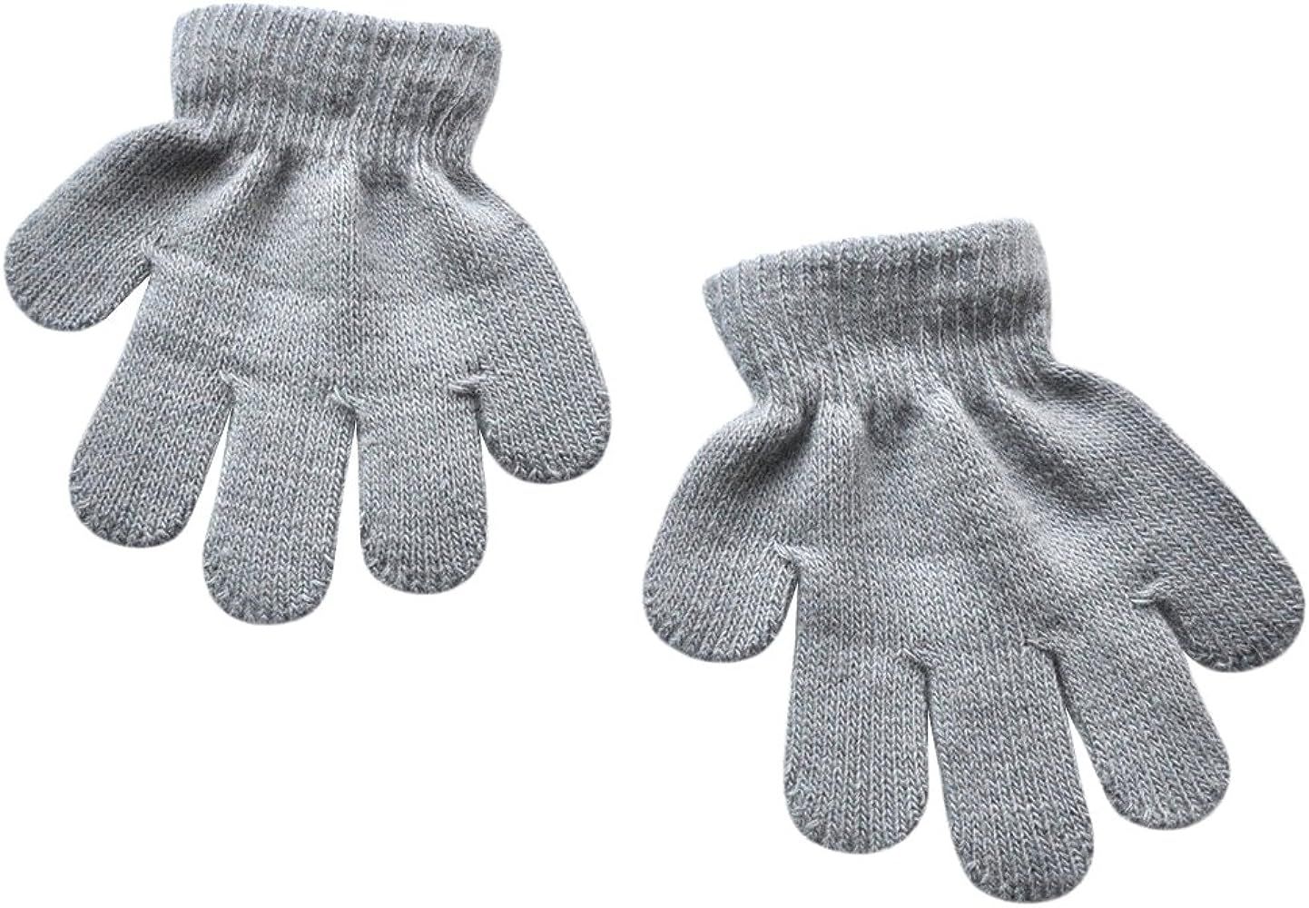 BaiX Toddler Boys and Girls Winter Knitted Writing Gloves, 1-3 Years Old | Amazon (US)