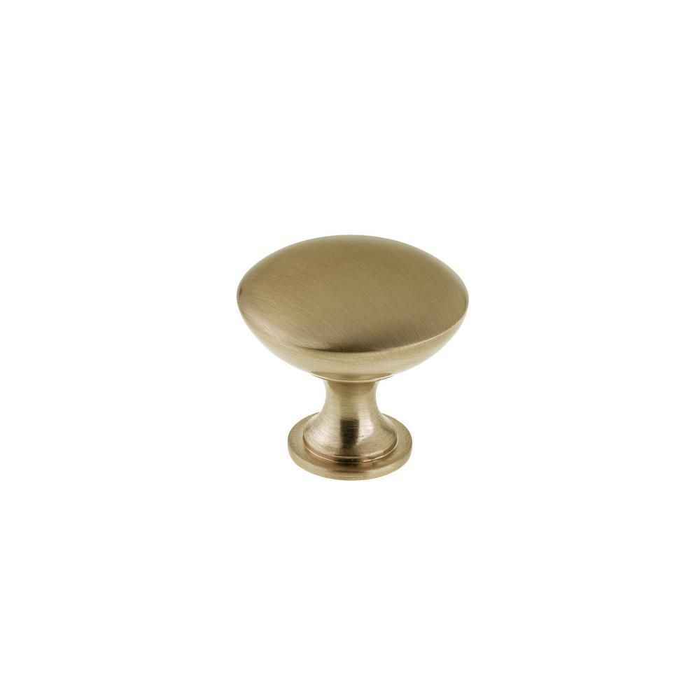 Richelieu Hardware 1-9/16 in. (40 mm) Champagne Bronze Contemporary Metal Cabinet Knob | The Home Depot
