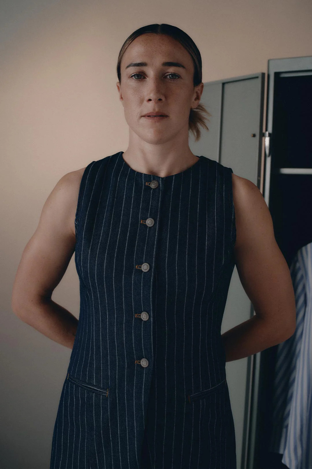 Leo | Denim Pinstripe Waistcoat | ALIGNE | ALIGNE UK & EU