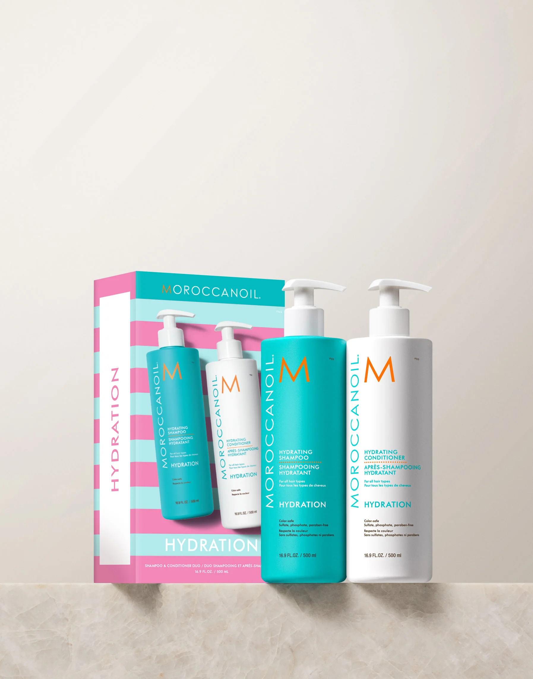Hydrating Shampoo & Conditioner Half-Liter Set | Moroccanoil