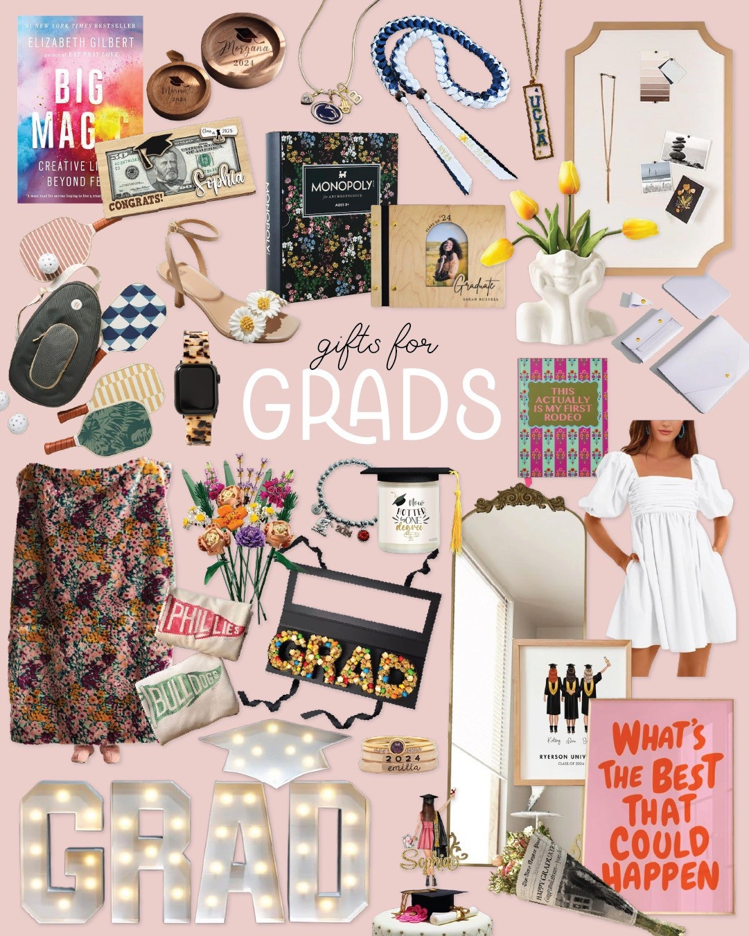 She’s off to do big things—so let’s send her with something special! Jewelry, journals, and cozy college essentials made just for the grad girl in your life.

#GraduationGoals #GiftIdeasForHer #SeniorSeason 

#LTKGiftGuide 

#LTKSeasonal #LTKFamily