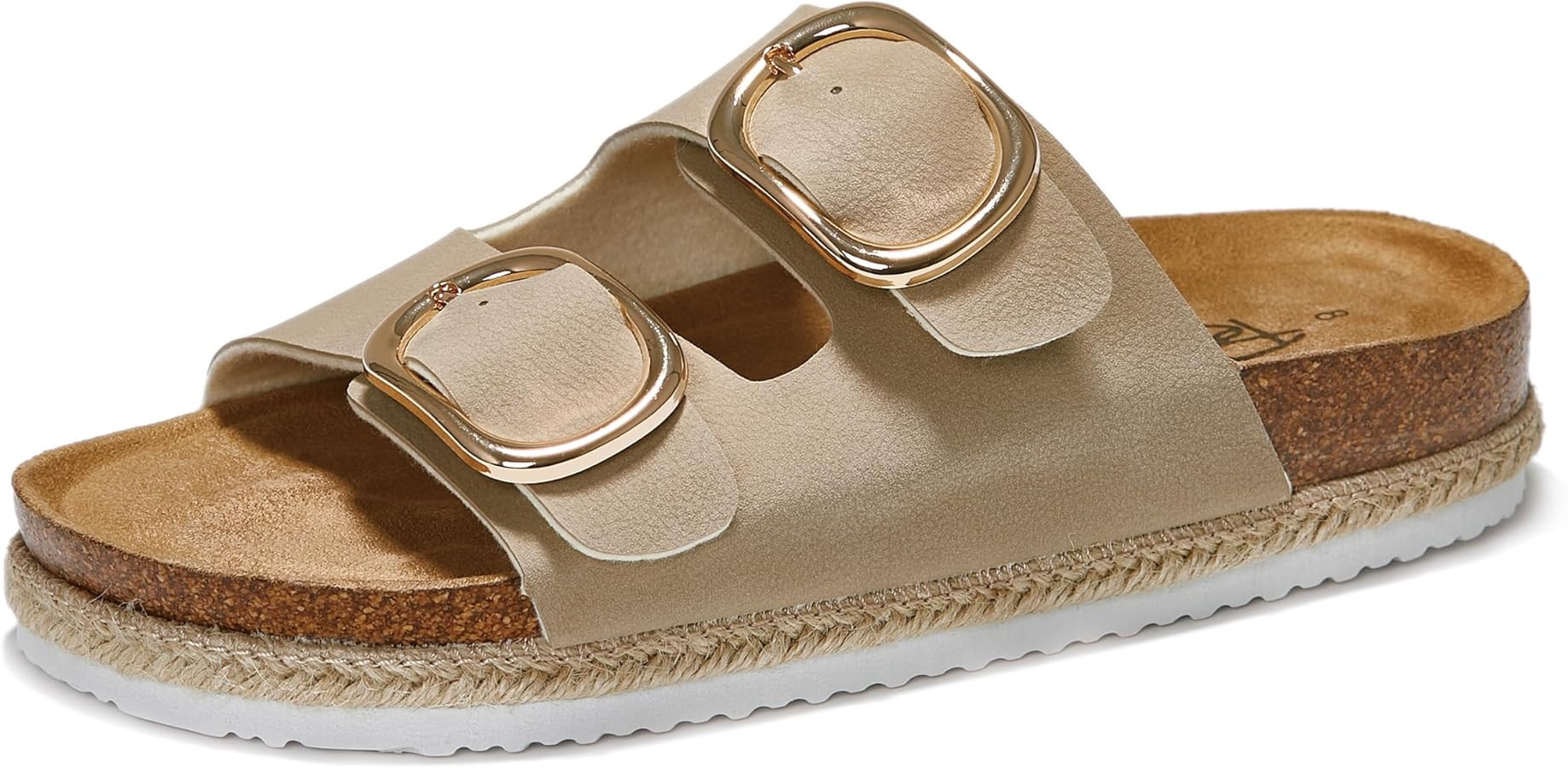 PepStep Slide Sandals for Women with Soft Cork Footbed and Strap, Ladies Fashion Platform Slide S... | Amazon (US)