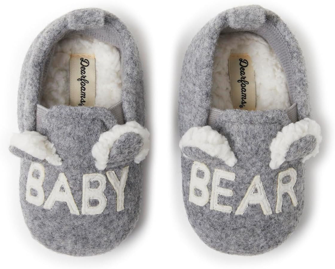 Dearfoams Easter Basket Stuffers Gifts for Kids Toddler Lil Bear and Baby Bear Slipper | Amazon (US)