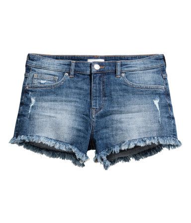 H&M Distressed Denim Shorts $19.99 | H&M (US)