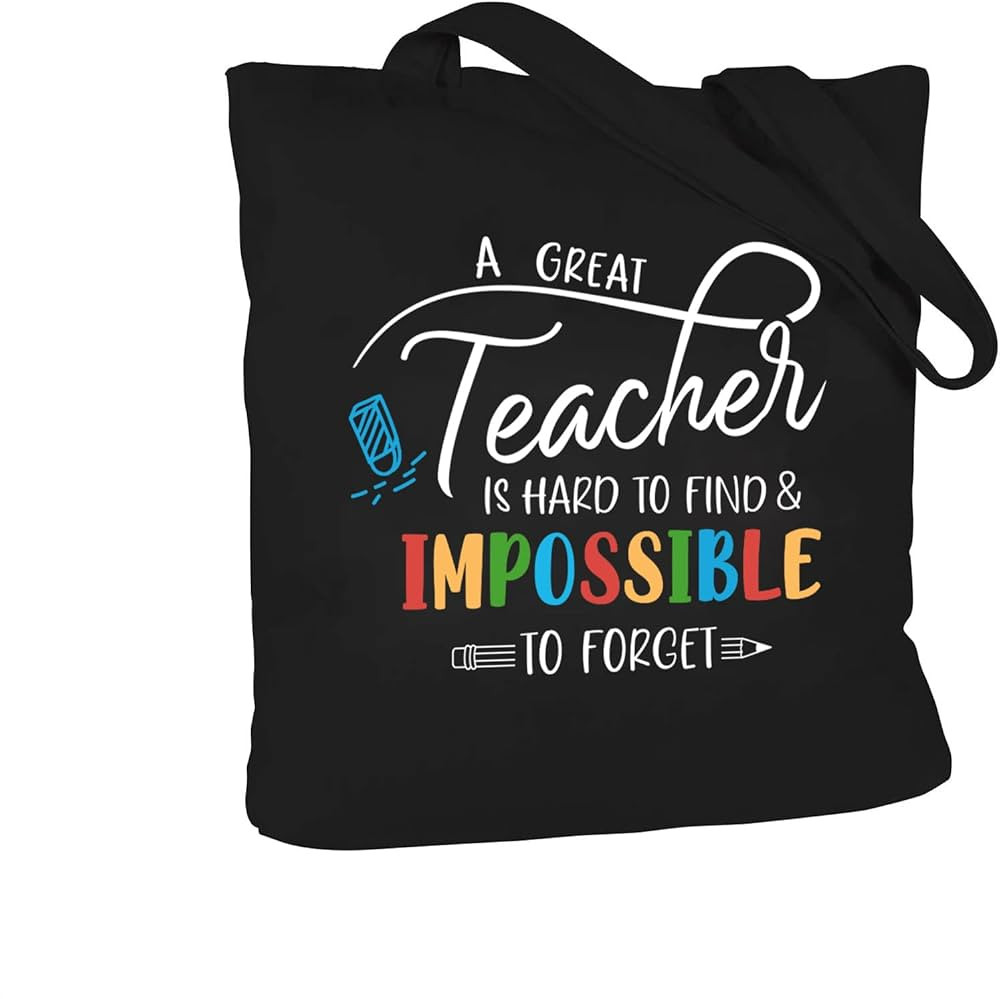CARAKNOTS Teacher Gifts for Women Black Teacher Bag for Appreciation Week Valentines Day Birthday... | Amazon (CA)