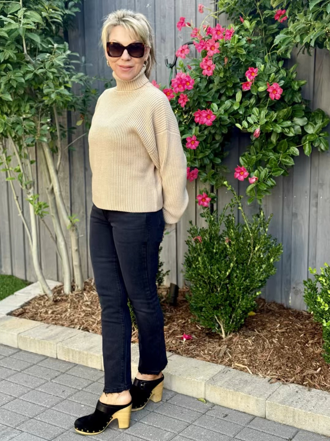 This is a simple yet classic fall outfit 🍁That will bring you right through the winter months. 
If you like these clogs from Veronica Beard you will love to hear that they are on major sale! But will sale out fast so I’m jump on it quick! 

#LTKOver40 #LTKSaleAlert #LTKStyleTip