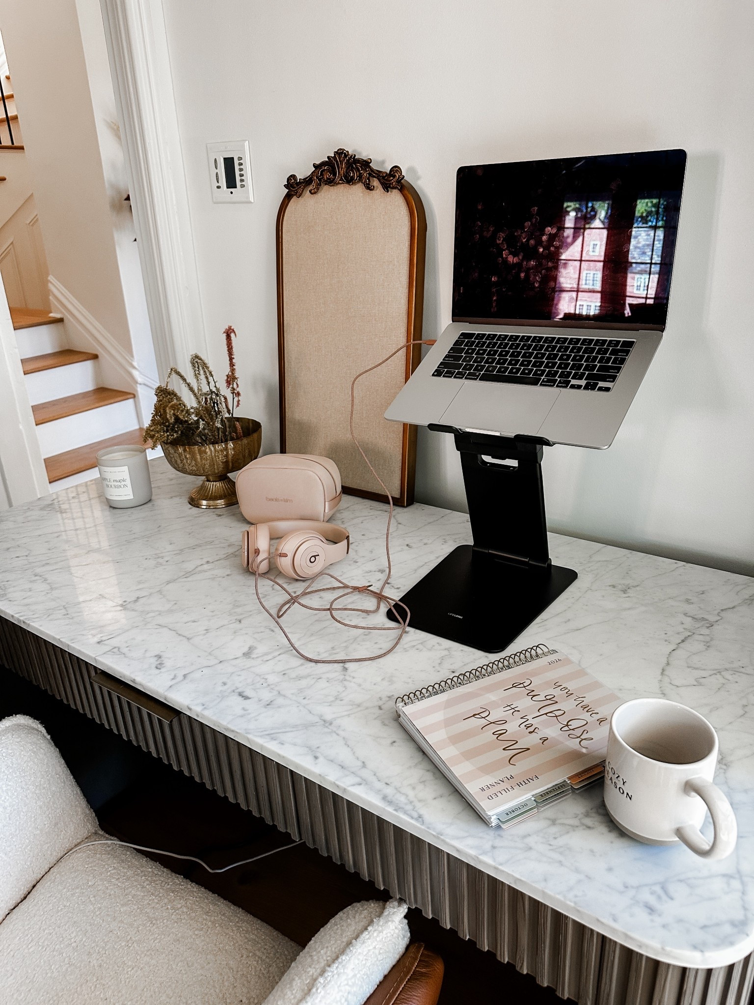 Amazon prime day desk details linen pinboard standing desk neutral decor gold compote candle mug planner 

#LTKFindsUnder50 #LTKSaleAlert #LTKHome