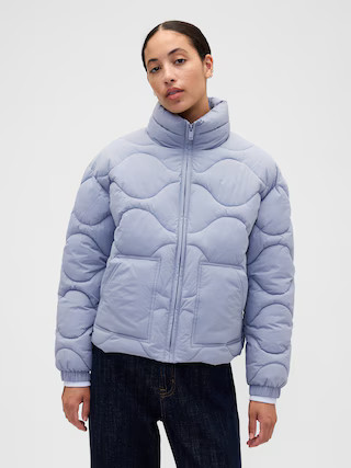 Relaxed Quilted Nylon Jacket | Gap Factory