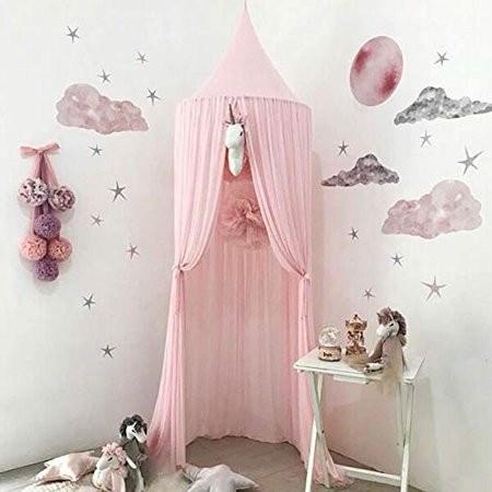 Bed Canopy for Children Chiffon Mosqutio Net Baby Indoor Outdoor Play Reading Tent Bed & Bedroom Dec | Walmart (US)