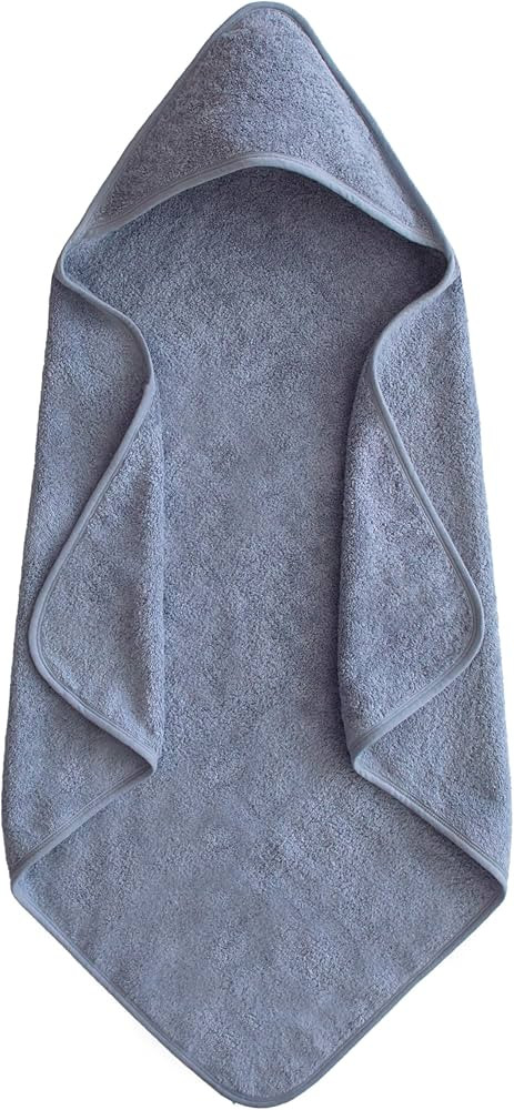 mushie Baby Hooded Towel | Organic Cotton (Tradewinds) | Amazon (US)