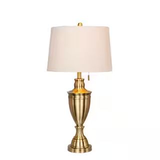 Fangio Lighting 31 in. Classic Urn Antique Brass Table Lamp W-1587AB - The Home Depot | The Home Depot