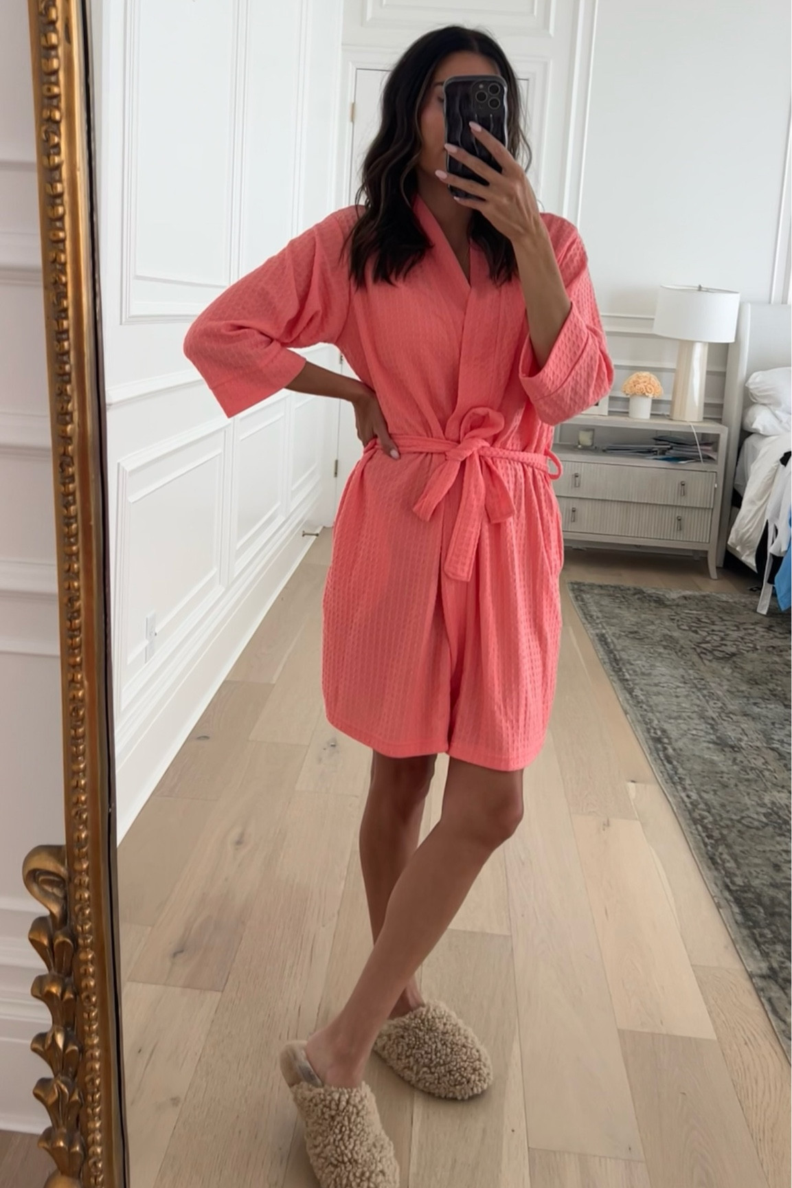 Living in this waffle knit robe - I got it in multiple colors it’s so good! And under $20 🤩 love these lightweight robes for summer

Robe, gift for her, mom gift, sister gift, friend gift, teen girl gift, Walmart, Walmart find, Ugg slippers, comfy robe, coral robe, blue robe, short robe, Christine Andrew 

@walmartfashion #walmartfashion #walmartpartner

#LTKFindsUnder50 #LTKSeasonal #LTKStyleTip