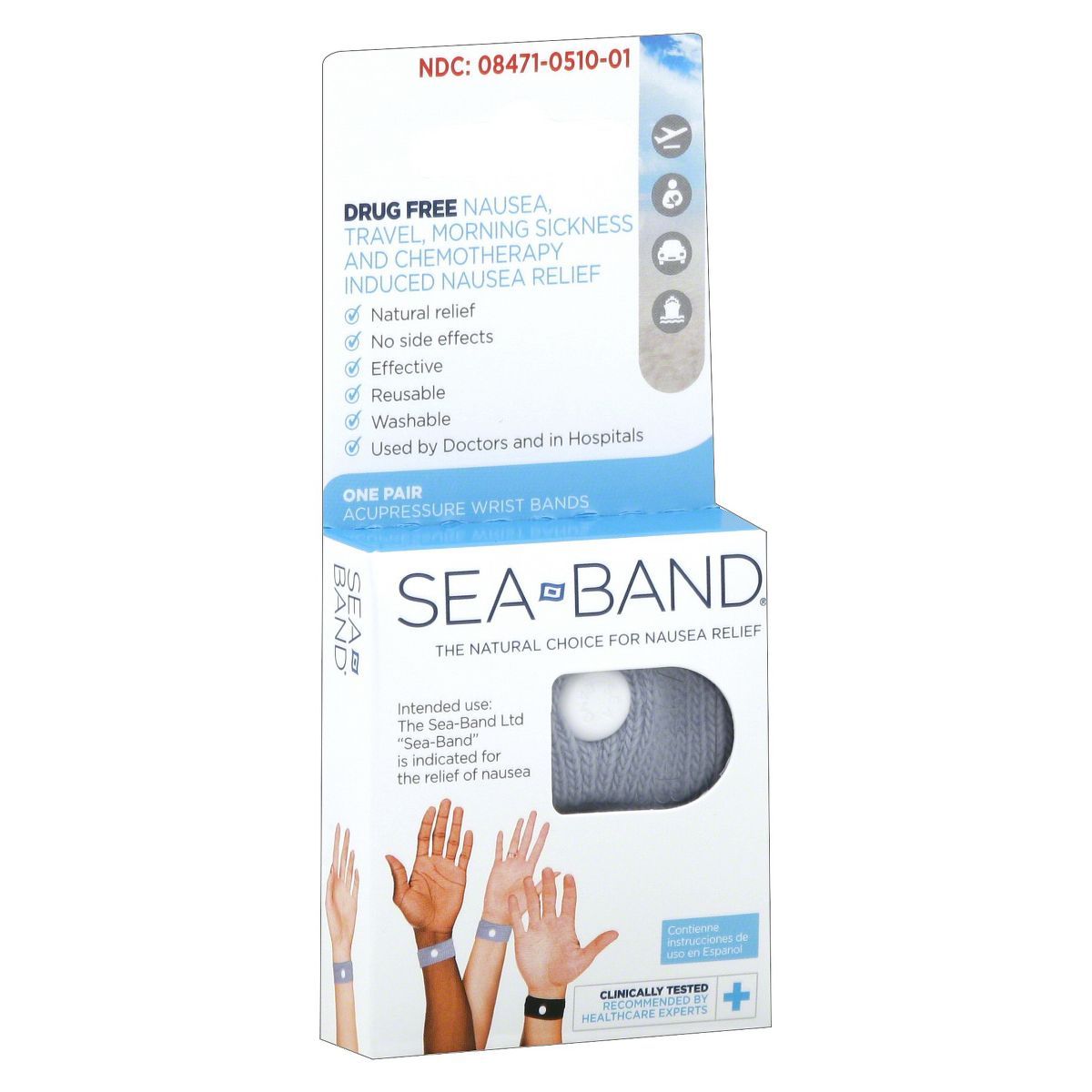 Seaband Nausea Relief Acupressure Wristbands - 2ct | Target