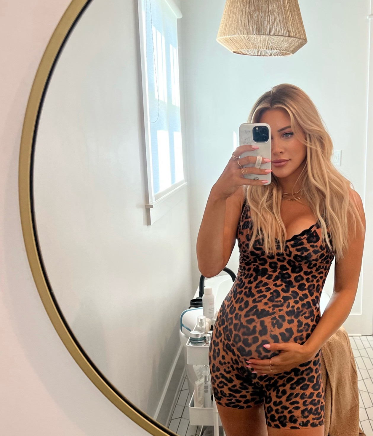 Daytime errands outfit @ 33 weeks pregnant. Could also add blazer with black boots & wear to dinner/out. 🖤

#LTKbump #LTKfit #LTKcurves