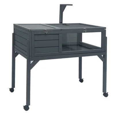 Large Tortoise Habitat Wooden Reptile Enclosure Indoor Outdoor Turtle Cage Reptile Terrarium House with Leg Wheel Storage Shelf Tray Adjustable Lamp H | Wayfair North America