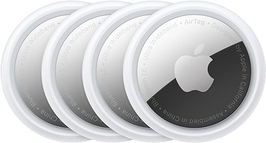 Apple AirTag (1st Generation) - 4 Pack. Keep Track of and find Your Keys, Wallet, Luggage, Backpa... | Amazon (US)