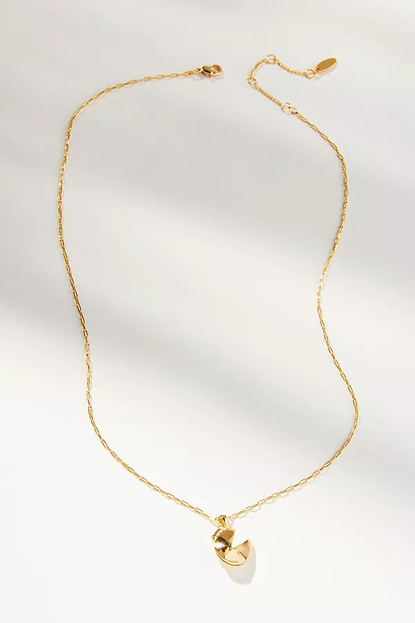 Fortune Cookie Charm Necklace By By Anthropologie in Gold | Anthropologie (US)