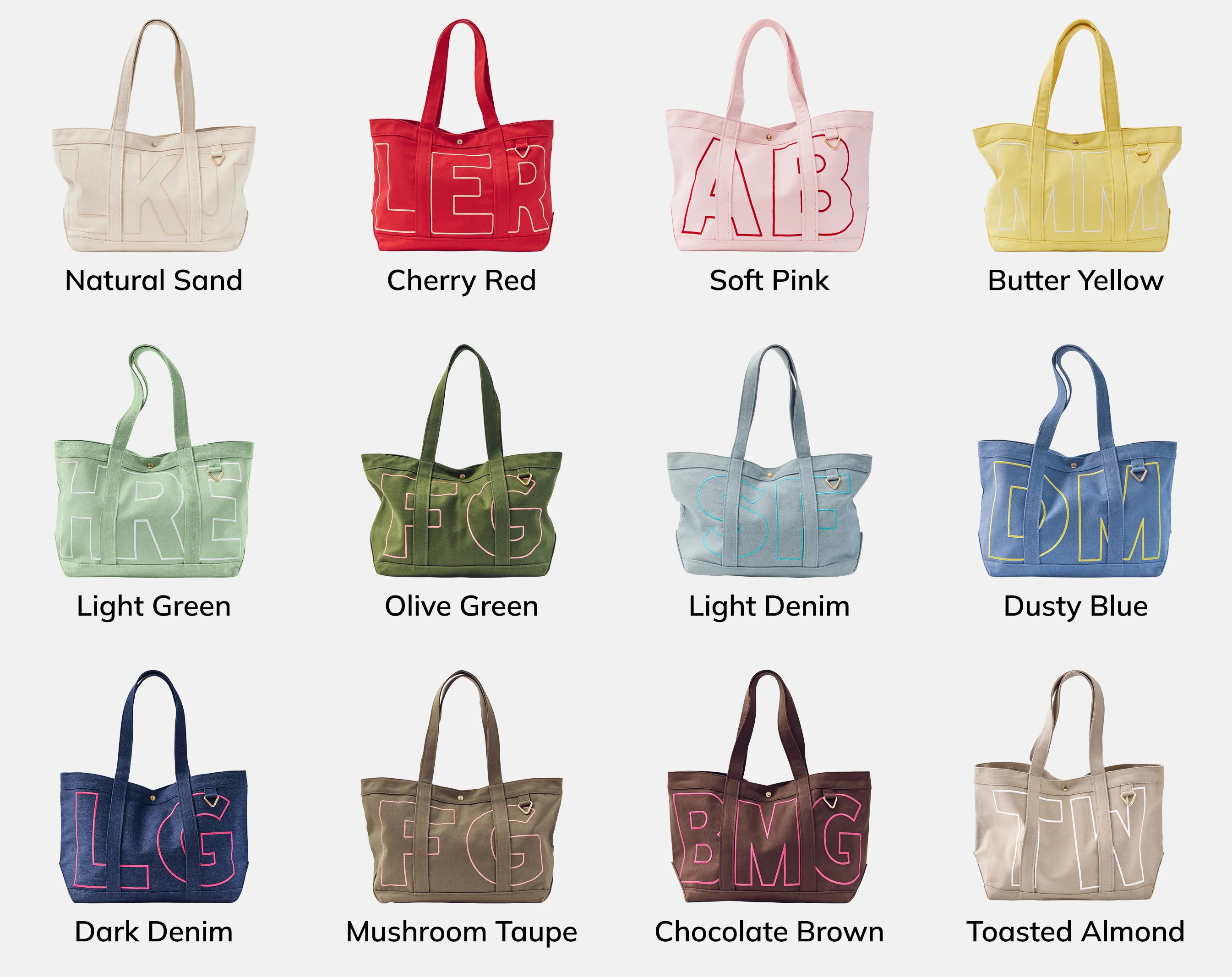 Custom Alpha Tote - Mushroom Taupe | BaubleBar