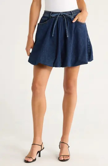 Cinq à Sept Steph Tie Waist Denim Miniskirt | Nordstromrack | Nordstrom Rack