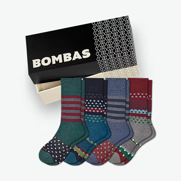 Men's Dress Calf Sock 4-Pack Gift Box | Bombas
