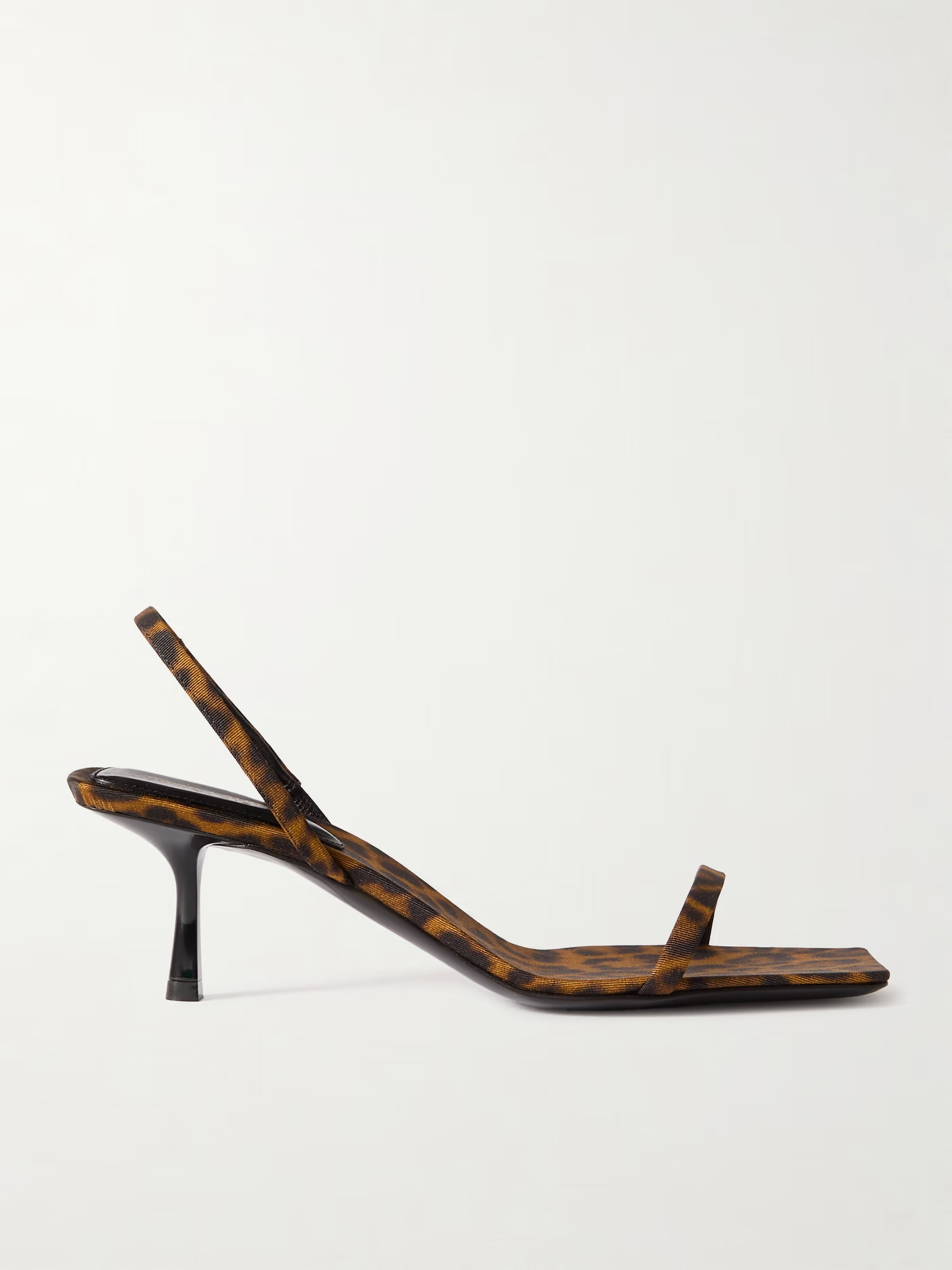 Jaspe leopard-print faille slingback sandals | NET-A-PORTER (UK & EU)