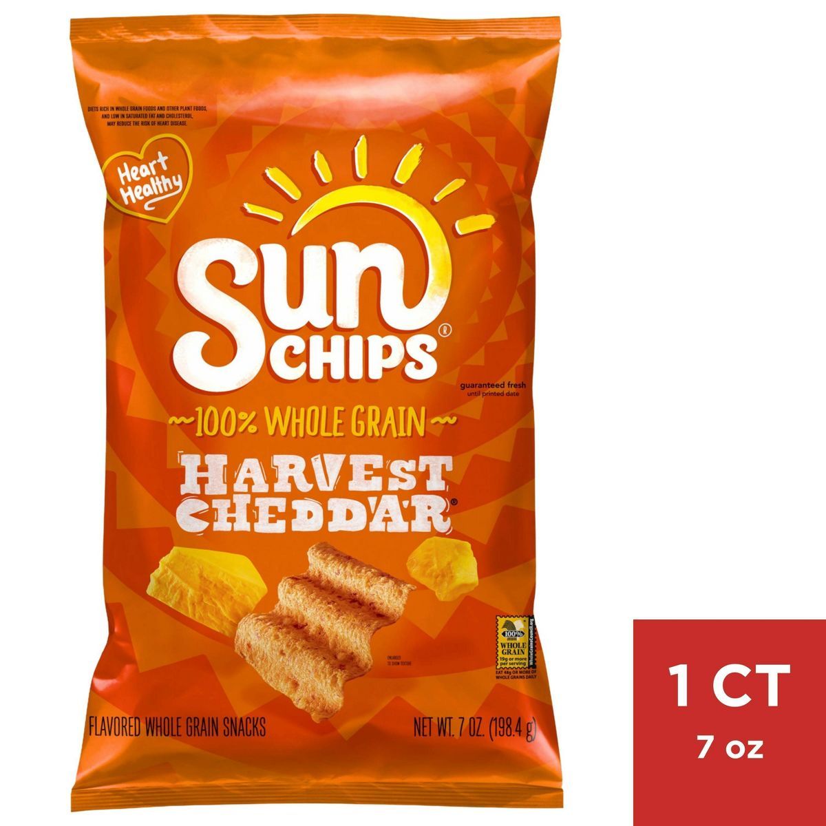 SunChips Harvest Cheddar Flavored Wholegrain Snacks - 7oz | Target