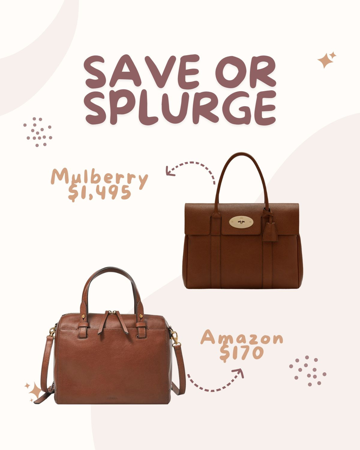 Save or Splurge: classic satchel bag! Mulberry and Amazon both carry excellent options

#LTKootd #LTKSaleAlert #LTKgrwm