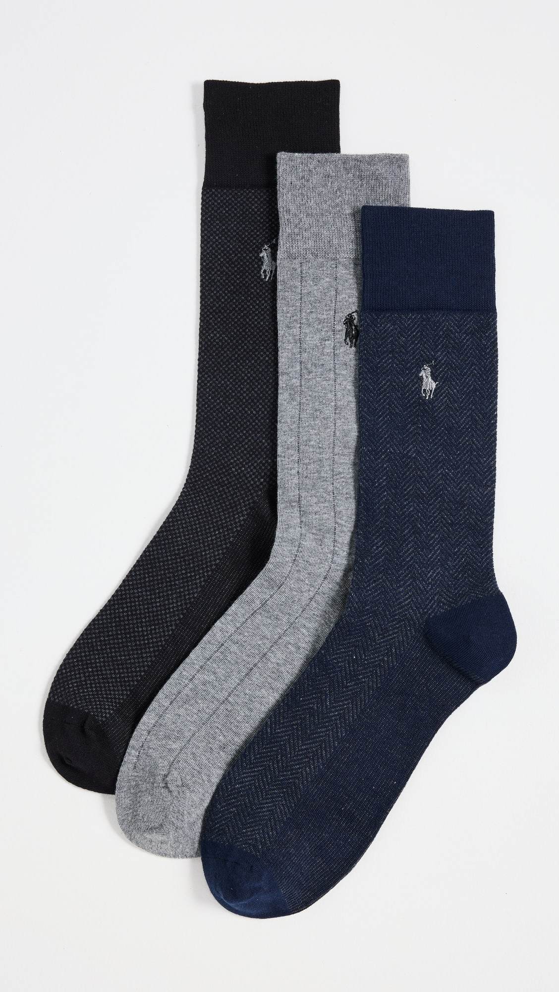 3 Pack Classic Pattern Dress Socks | Shopbop