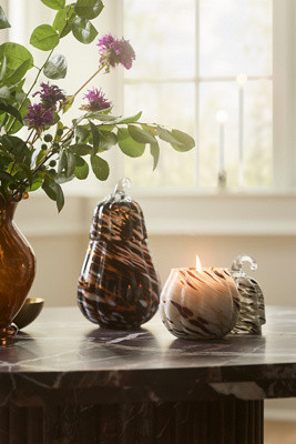Pumpkin Sweet Vanilla Gourd Glass Candle | Anthropologie (US)