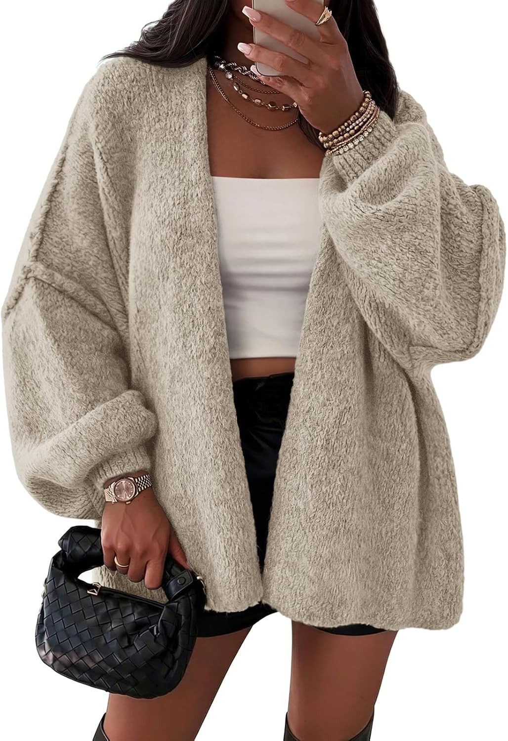 ATHMILE Womens Oversized Cardigan Sweaters Fall Fashion Clothes | Amazon (US)