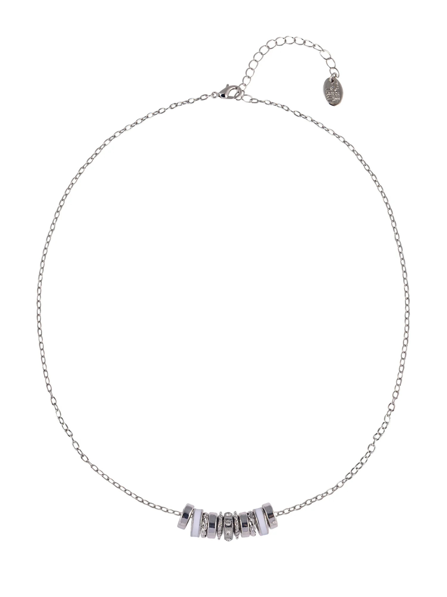 Time and Tru Silvertone Chain with Crystal Birthstone "April" Necklace | Walmart (US)