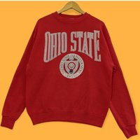 Vintage 90S Ohio State University Sweatshirts Crewneck Sweater Pullover Red Colour Size Large | Etsy (US)