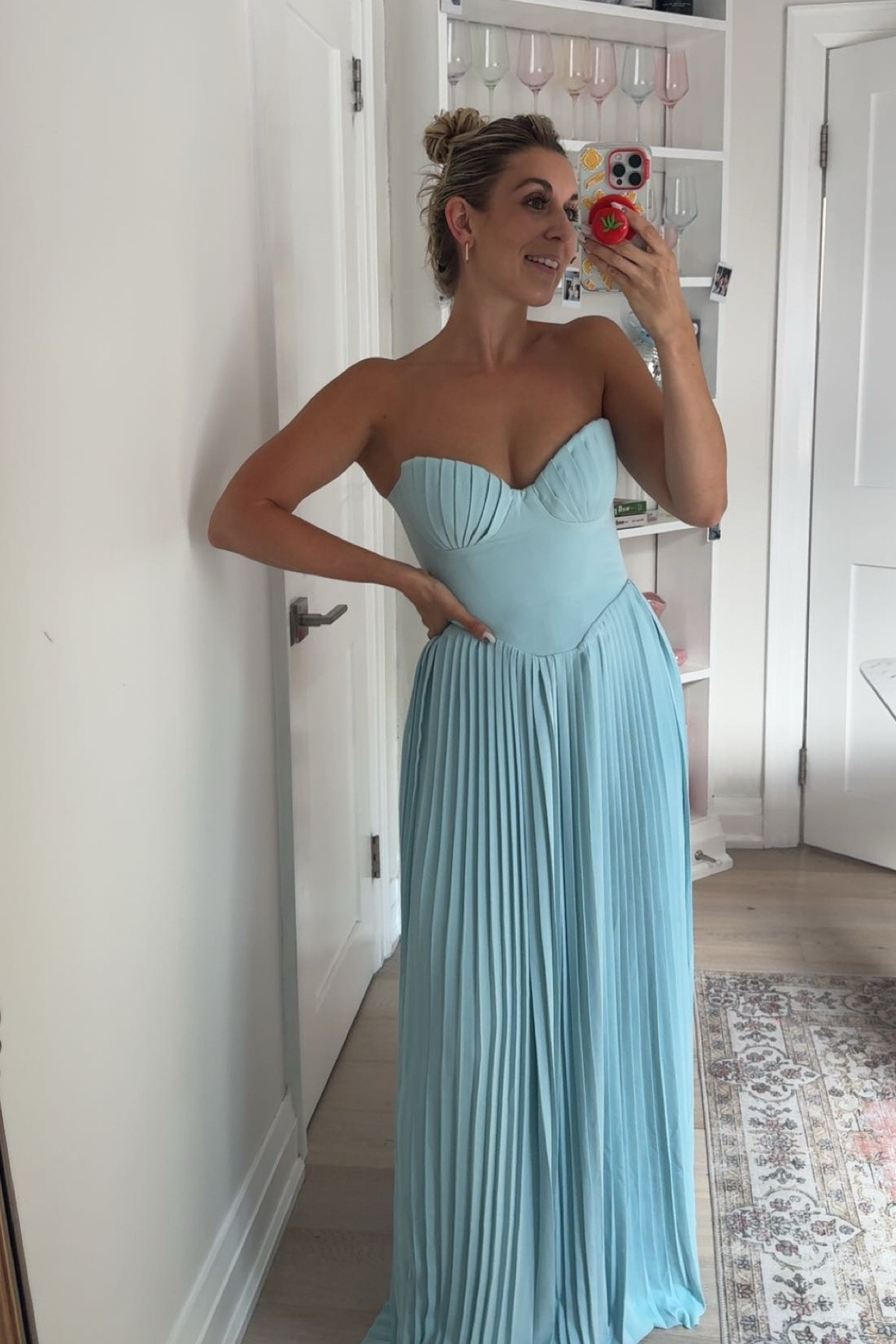 Wedding guest dress or bridesmaid blue dress🐚🌊 I am in a size small. It fits small

#LTKStyleTip #LTKParties #LTKWedding