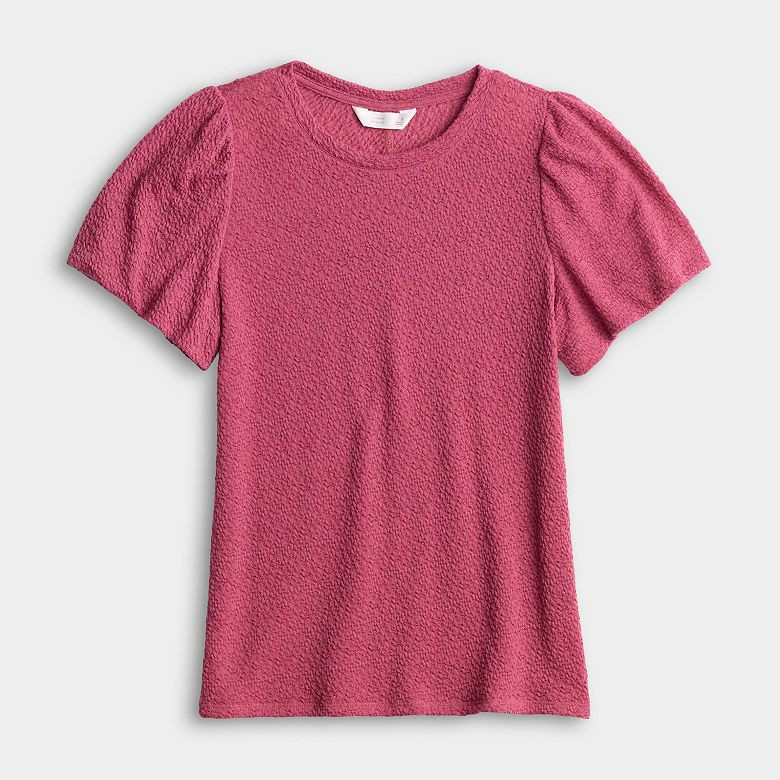 Women's LC Lauren Conrad Bubble Sleeve T-Shirt | Kohl's
