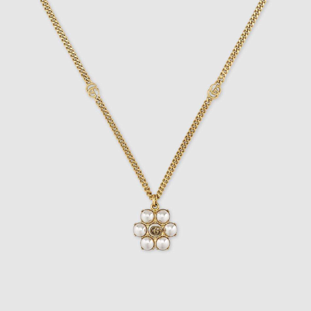Pearl Double G necklace | Gucci (US)